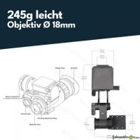 Vector Optics OWNV-10 Monocular Nachtsichtgerät mit Möglichkeit zur Helmmontage