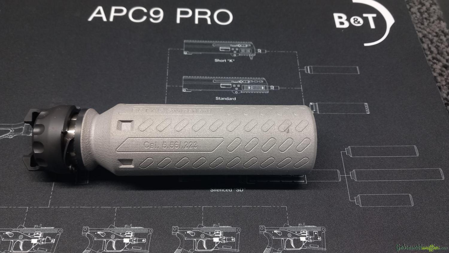B&T PRINT-X Inconel Kompakt Schalldämpfer B&T PRINT-X Inconel Kompakt Schalldämpfer