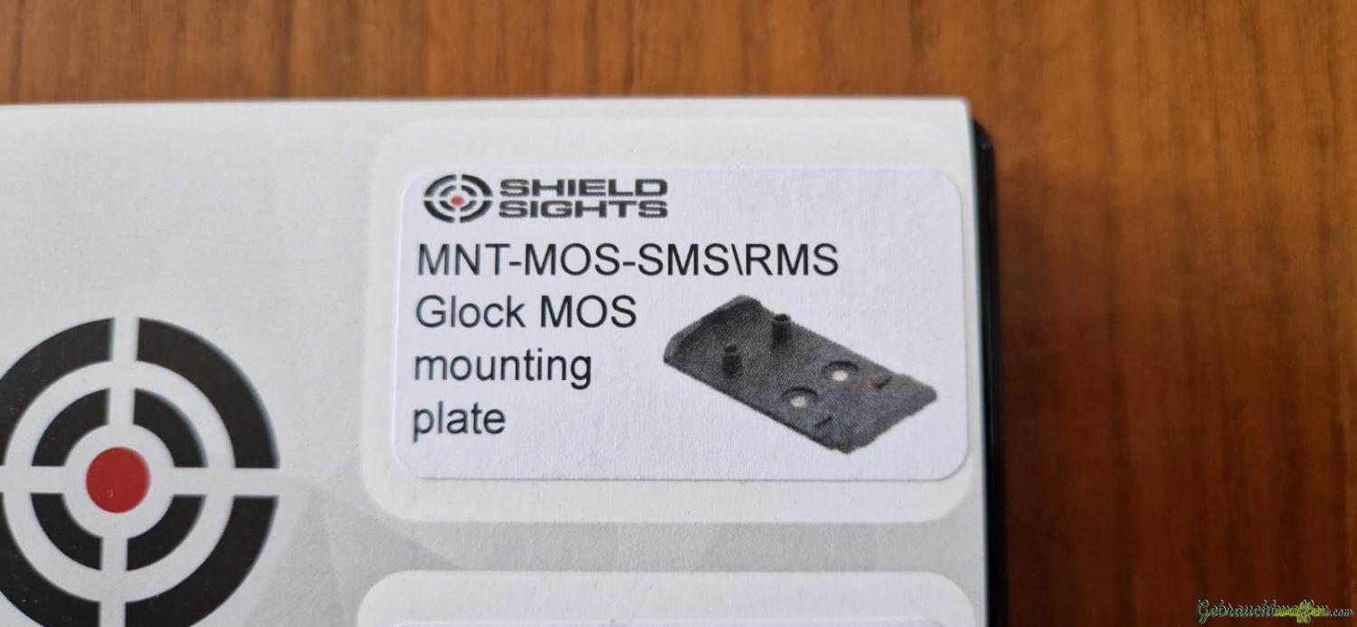 SHIELD SIGHT Glock MOS Mounting plate SHIELD SIGHT Glock MOS Mounting plate