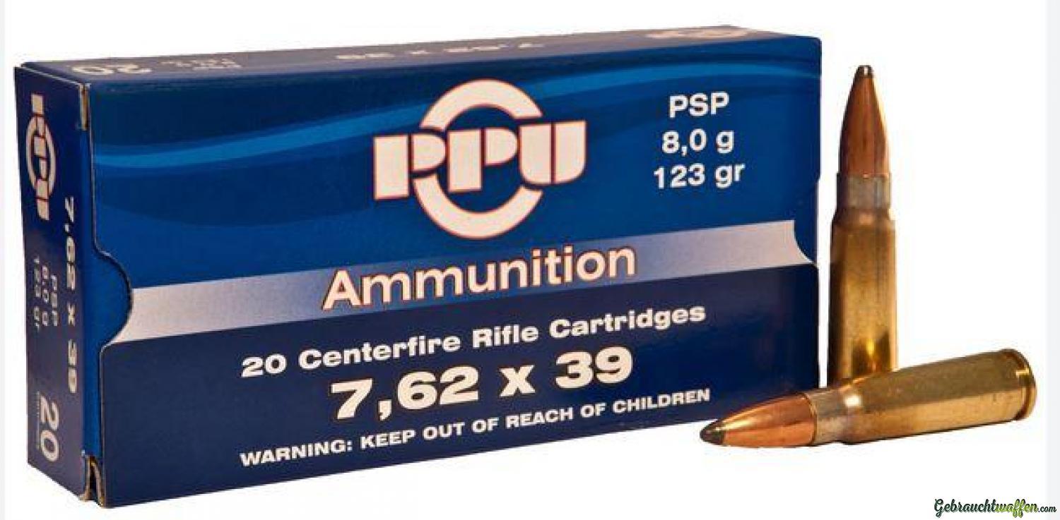 7,62x39 Munition FMJ von Sellier & Bellot, Bishkek & priv partizan 7,62x39 Munition FMJ von Sellier & Bellot, Bishkek & priv partizan