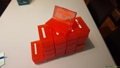 9mm Plastikpatronenschachteln - Rot