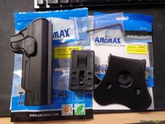 Amomax Paddle + Belt Clip Holster RH - Black für 1911er