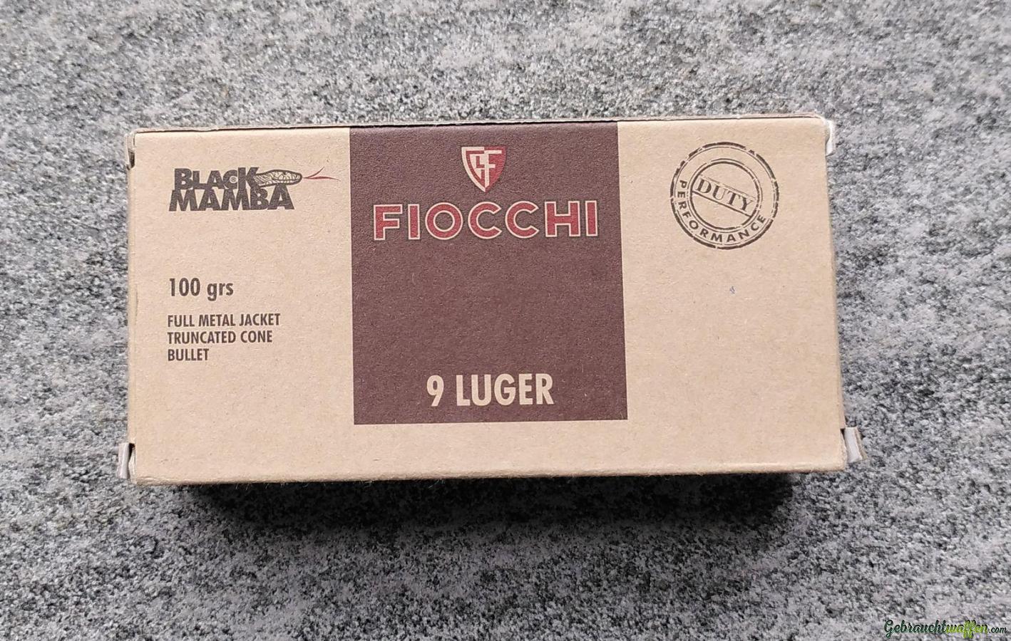 Fiocchi Black Mamba 9mm Verteidigungsmunition (700 Schuss) Fiocchi Black Mamba 9mm Verteidigungsmunition (700 Schuss)