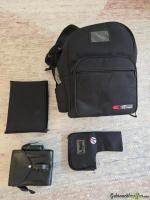 2 Gewehr Taschen, Pistolen Rucksack, Brille, Gehörschutz etc.