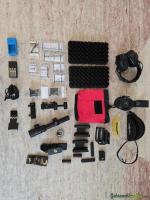 2 Gewehr Taschen, Pistolen Rucksack, Brille, Gehörschutz etc.