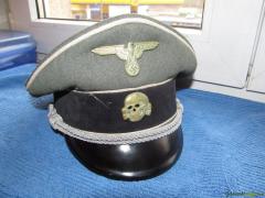 Original Schirmmutze SS Infanterie aus Wk2