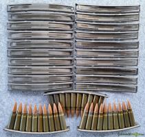 Ladestreifen zu SKS 7.62x39, 23 Stk inkl. 30 Deko-Patronen 7.62x39 (inert)