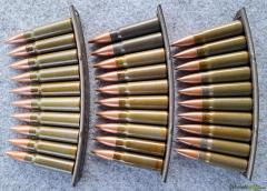 Ladestreifen zu SKS 7.62x39, 23 Stk inkl. 30 Deko-Patronen 7.62x39 (inert)