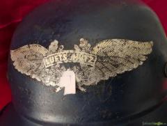 Original Deutscher Stahlhelm des RLB - Reichsluftschutzbundes 