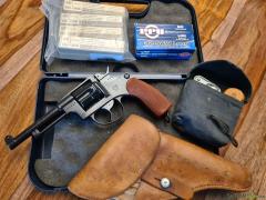 W+F Ordonanzrevolver 1929 ink. Zubehör.