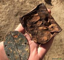 Original Erkennungsmarke SS Totenkopf aus Wk2