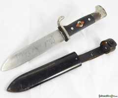 Original Fahrtenmesser HJ mit Devise aus Wk2 (Horster)