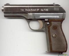 CZ | Ceska Zbrojovka CZ 27, post WWII .32 ACP / 7.65x17mm Browning SR