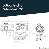 Vector Optics VOGP-02 Maverick mini Red Dot & 3x Magnifier Kit mit Mount