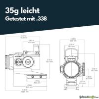Vector Optics VOGP-01 Paragon 4x24 Mini Prism Scope & Frenzy 1x17x24 Green Dot Kit