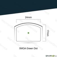 Vector Optics VOGP-01 Paragon 4x24 Mini Prism Scope & Frenzy 1x17x24 Green Dot Kit
