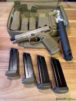 FN FNX Tactical, Cal. 45 ACP mit B+T Schalldämpfer