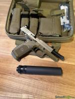 FN FNX Tactical, Cal. 45 ACP mit B+T Schalldämpfer