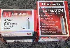 HORNADY ELD Match  147 gr  Kaliber 6.5 / 264