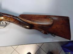 Belgische Doppelflinte Perkussion Damastlauf