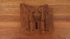 Holzgriffschalen geölt mit Fischhaut SIG 210 / P49
