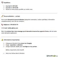 Support mural imprimé en 3D pour armes longues