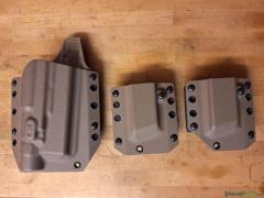 Glock 17 34  Holster für Pistole mit Lampe