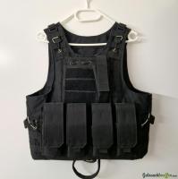 Taktische Molle-Weste / Plattenträger schwarz