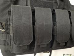 Taktische Molle-Weste / Plattenträger schwarz