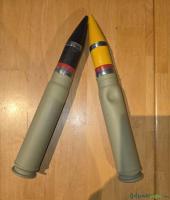 2 Stück 25 mm Flack  /     INERT