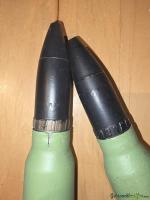 2 Stück  30 mm Flack   oliv / schwarz  im Set.  /    INERT