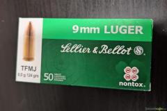 Munition NONTOX  Sellier&Bellot 9mm Para