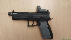 Komplett Set Airsoft RA-Tech Custom WE SCAR-L MK.16 +KJ Works X CZ P-09 Duty Tactical 