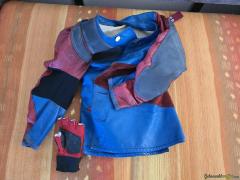TRUTTMANN Schiessjacke für Profis. Dickes Leder! INKL: Handschuh