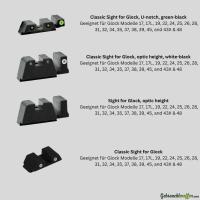 GLOCK Classic Tritium Visier Vanguard Sights