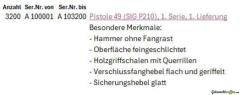 SIG P210-1 / P49 ohne Fangraste