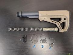 AR15 M16 FAB Defense Schaft komplett Beige Sandfarben