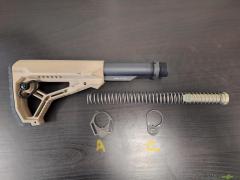 AR15 M16 FAB Defense Schaft komplett Beige Sandfarben