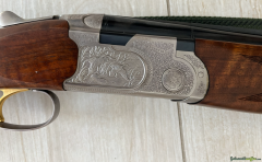 neuwertige Bockdoppelflinte, Beretta 687 Silver Pigeon-II, Kal 12/76