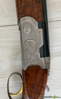 neuwertige Bockdoppelflinte, Beretta 687 Silver Pigeon-II, Kal 12/76