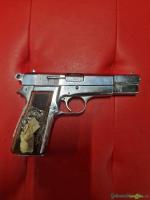 verchromte Luger M80, Kal. 9x19 mm, in ausgezeichnetem Zustand