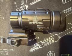 UTG 3x Magnifier mit Flip-to-side QD Mount