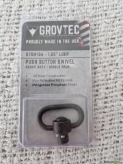 Grovtec Heavy Duty Push Button QD Sling Swivel 1.25