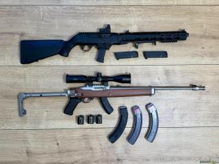 Ruger 10/22, .22 LR und PC-Carbine, 9mm Luger