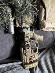 Custom Airsoft Sniper HPA / CO2 (Mancraft SDiK) + Victoptics Scope, Ghillie & Zubehör