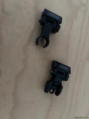 AR-15 FLIP-UP HK-STYLE FRONT SIGHT SET BLACK