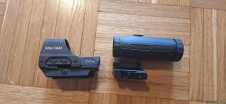 Holosun Set, HS512C-RD (Mit Schutzkappe) + HM3X Magnifier