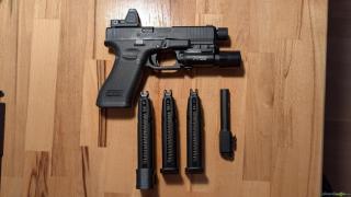 GLOCK G45 VFC GBB Airsoft mit Zubehör