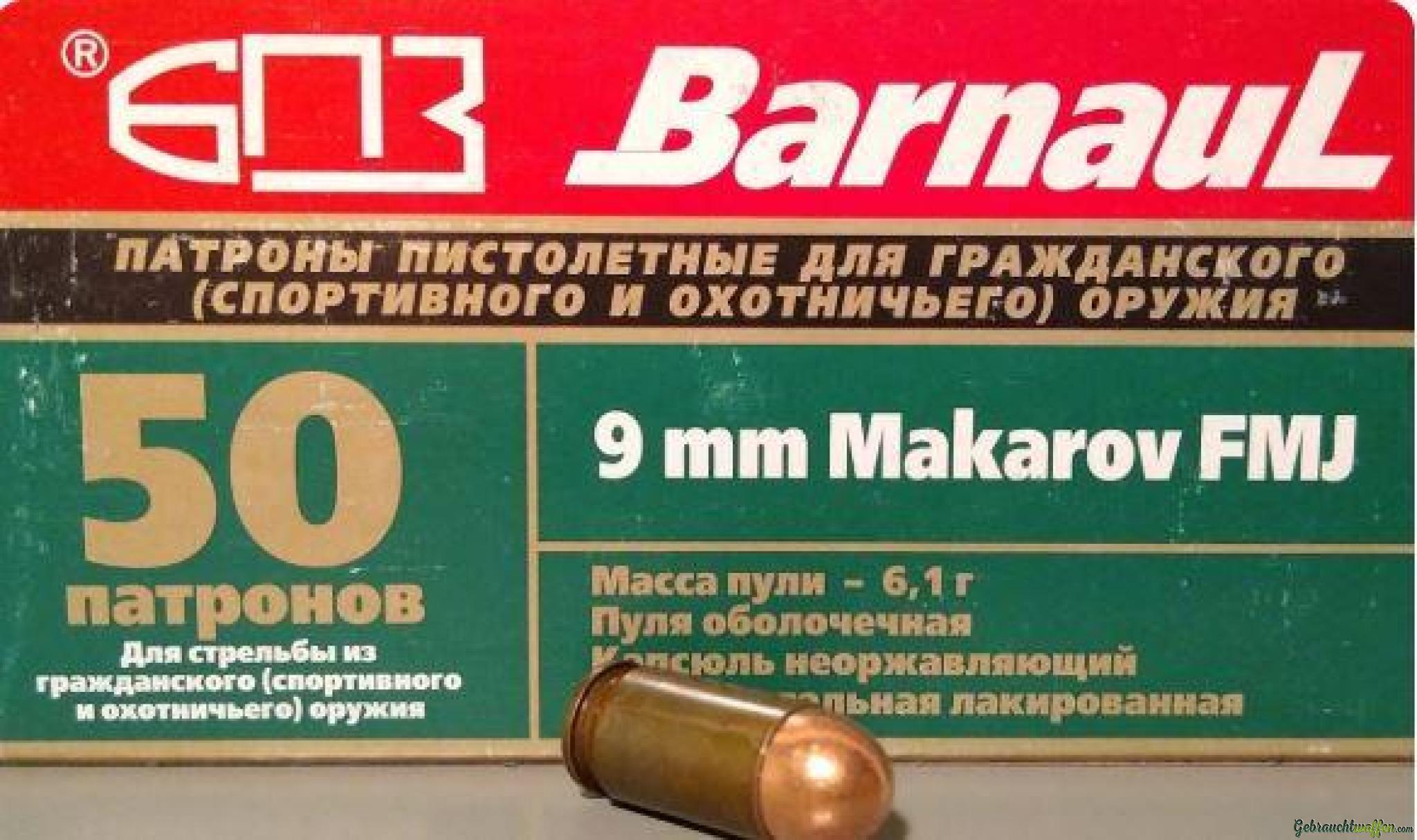 Munition BARNAUL 9MM MAKAROV — pistolen kaufen Schweiz
