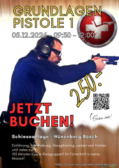 Grundlagen Pistole 1 - 05. Dezember 2026 - Hünenberg Bösch